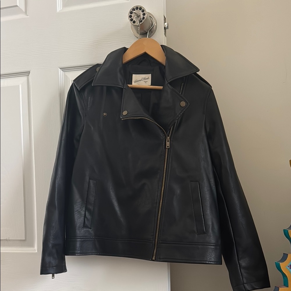 Black faux Leather Jacket